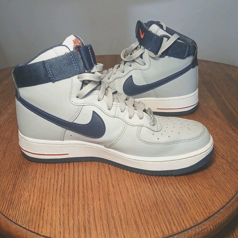 Nike Air Force 1 High Top Womens 8.5 Gray Blue DZ7338-001 Sneakers Athletic Shoe